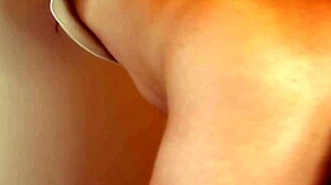 Bent over stepdaughter sleepwalks into daddy's doggystyle pounding!