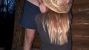 a man spots pregnant stranger bent over in barn for raw public pounding