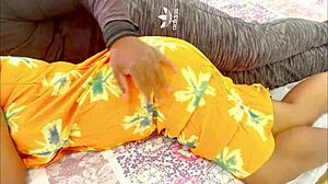 Horny indian teen bride gets doggystyle pounded by stepbrother at wedding