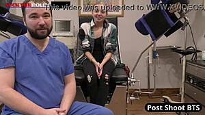 Ava Siren deepthroats boss cock at work