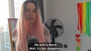 real wife cheating anal creampie gaping my tight ass with monster cock close up rough behind her back