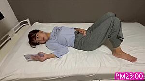 Japanese College Girl's Daily Solo Masturbation Routine