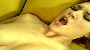 omg her lover licks shaved pussy before slamming throbbing cock inside!