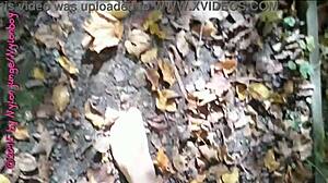 wanna join my little nylon walk flashing pantyhose in the forest?