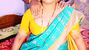 dirty indian aunty seduces daughter-in-law with hot saree lesbian talk