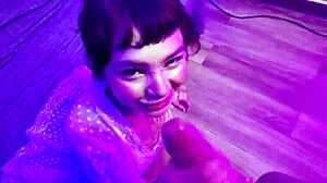 Cute Alt Teen Fucks Lucky Guy Till Mouth Filled With Thick Creamy Cumshot