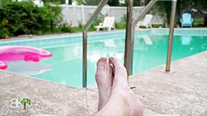 trailer trash pool bash turns into a free-for-all fuckfest