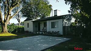 stepdad haunts horny daughters in halloween horror house threesome