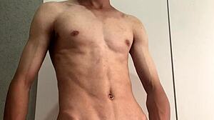 Brazilian stud teases playfully with his massive tool