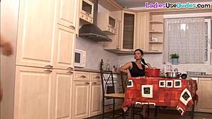 bend over, sub boy, our cfnm euro dommes strap on and peg your tight ass hard