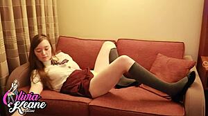 naughty college student in lingerie wanna watch me rub my wet pussy to orgasm?