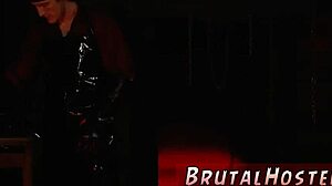 Rough Garage Fuck Punishes Two Bound Young Sluts Hardcore