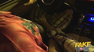 Fake Hostel Backpacker Sucks Cock Car to Fuck Frenzy