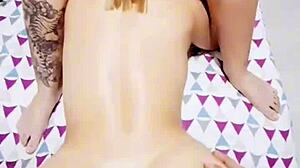 two latina milfs bent over for doggystyle cumshot riding