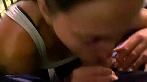 balcony vacation turns into wild sucking and hard fucking