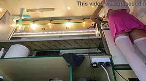 super hot 18yo cutie strips for cash no panties flashing pussy