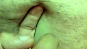 Amateur Latina milf gets intimate navel massage exploration