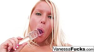 Sexy Vanessa Fingers Tight Wet Pussy in Cage Frenzy