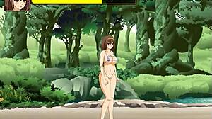 Pretty Bikini Anime Girl Gangbanged by Dozens of Men in BT Island Hentai Game Gameplay