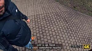 HUNT4K Bodysuit Babe Ready for Outdoor Fuck