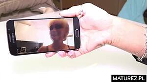 i love watching polish milf mommy play with young guy's big tits bouncing