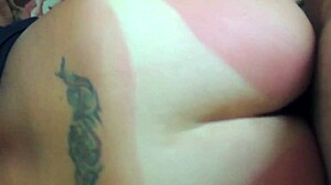 her tanned milf ass gets drilled deep till creampie fills her moaning hole