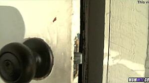 gorgeous blonde milf hairdresser seduces young guy with her horny cougar body