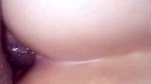 Waking Up To Hot Latina Mature's Tight Ass Sliding Down Half His Thick Cock For Intense Anal Ride