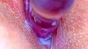 my puffy shaved pussy craves this glass dildo deep inside