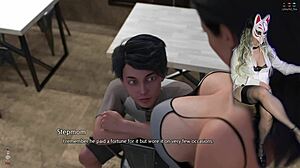 stepmom milf gulps down golden boy's monster cock in toilet stockings cosplay suck