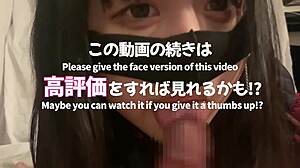 who can resist this japanese teen's sticky tongue licks and deepthroat blowjob before cumming hard in her tight mouth?