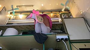 super hot 18yo cutie strips for cash no panties flashing pussy