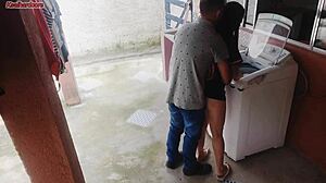 Married Housewife Pays Washer Tech With Big Ass While Cuck Hubby Away