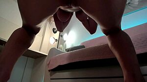 naked yoga babe twists pussy views from wild angles