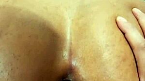 Ebony teen bent over takes painful gaping anal doggystyle from uncle