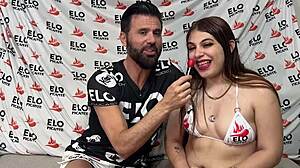 Valentina Alva's big ass spanks banana. Ready for spicier young latina action?