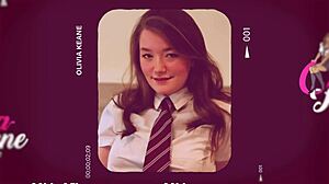 chubby teen student shoves huge buttplug deep into her fat ass