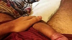 Skinny Brazilian Jerks Monster Cock to Moaning Orgasm