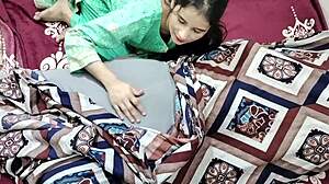 Skinny Indian Bhabhi Bent Over Doggystyle Creampie Anal by Jija Homemade