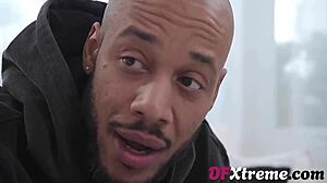 Petite shy blonde teen soaks wet pussy for massive bbc deepthroat