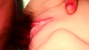 close up double penetration stretches shaved fuck doll pussy wide