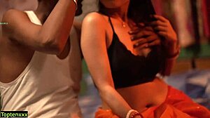 real indian wife bends over bar for father-in-law's rough creampie doggystyle fuck