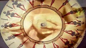 Vintage Erotic Art Showcasing Antique Hairy Beavers in Retro Style