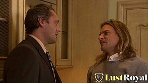 roxy jezel bends over stairs for hardcore pussy pounding and anal tease