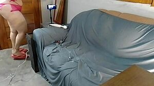 Loirinha's thong wedged deep in her ass gets him rock hard instantly