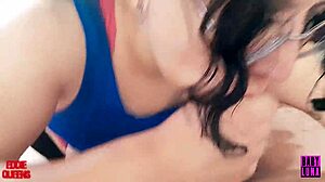 creepy gym girl obsessed smelling my cock ft babyluna939 😈💦 glasses chubby latina