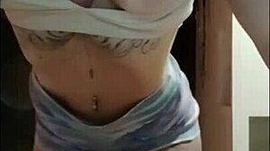 tanned redhead fitness babe big ass tits athletic tan lines return