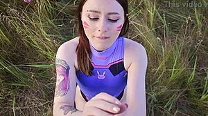 omg this sexy cosplayer luvs big cock deepthroatin til cumshots explode!!