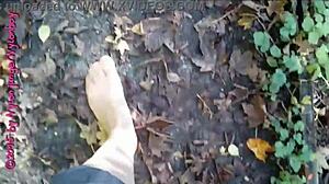 wanna join my little nylon walk flashing pantyhose in the forest?