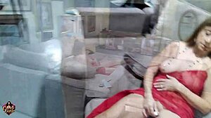 Sexual Mature Candi Annie Spreads Legs Solo Fucks Swallows Photographer POV